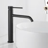 Bathroom Basin Mixer Taps Single Lever Tall Counter Faucet Black Brushed Tap