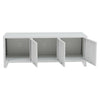 3-Door Media TV Stand Industrial Steel Sideboard Storage Cabinet Living Room