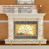 Fireplace Screen Freestanding Panel Spark Fire Guard Protector Safety Cover