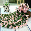 Artificial Fake Hanging Flowers Vine Plant Home Garden Decor Indoor Outdoor DDUK