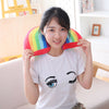 Soft Creative Stuffed Toy Back Cushion Plush Dolls Rainbow Shaped Sofa Pillow UK