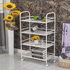 3/4 Shelf Large Beauty Salon Trolley Cart Spa Storage Dentist Wax Treatments