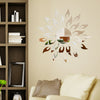 Walplus Sun Fire Mirror Wall Sticker Art Living Room Home Decorations