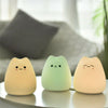 7 Color Change LED Mini Night Light Lamp Cute Silicone Cat Kids Bedroom Room