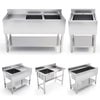 Stainless Steel Commercial Kitchen Sink Catering Sink Single Double Bowl Drainer