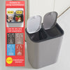 Double Recycling Trash Can Kitchen Waste Bin Duo Rubbish Dustbin Plastic 12Litre