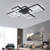 Modern Lamp Square Black LED Ceiling Light Chandelier Lights Living Dining Room