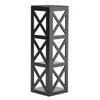 Black Wooden Corner Shelves Unit Storage Bookcase Bookshelf Display Cabinet Rack