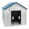 Plastic Large Dog Kennel Pet House Weatherproof Indoor Outdoor Animal Shelter UK