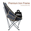Folding Camping Chair Portable Outdoor Picnic Beach Sun lounger with Side Pocket