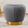 Stool Chair Pumpkin Footstool Pouffe Velvet Table Seat Sofa Large Footrest Grey