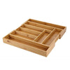 Extendable Bamboo Cutlery Tray For Kitchen Drawer Insert Space Saving Storage