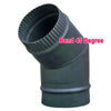 5" 6" Matt Black Chimney Flue Pipe For Wood Log Burning Multifuel Stove