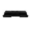 Modern Black High Gloss TV Unit with LED Lights Entertainment Cabinet Stand