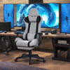 Ergonomic Gaming Chair Massage Office Computer Seat 2D Armrest Recliner Grey