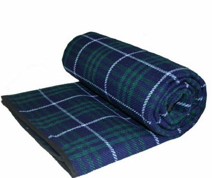 JUMBO FAMILY SIZED XL WATERPROOF PICNIC BLANKET RUG TRAVEL PET TARTAN 3M X 2.2M