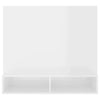 Wall TV Cabinet High Gloss White 102x23.5x90 cm Chipboard Living Room Hot Sale