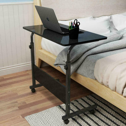 Adjustable Portable Laptop Table Trolley Computer Desk Keyboard Sofa Tray UK