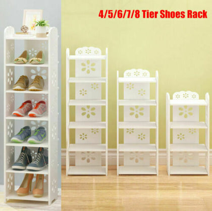 4~8 Tier Shoe Rack Stand Storage Stand Shelf Organiser Home Shelves Display
