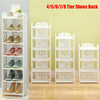 4~8 Tier Shoe Rack Stand Storage Stand Shelf Organiser Home Shelves Display