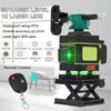 12 Line Laser Level Green Self Leveling 3D 360° Rotary Cross Measure Tool Kit UK