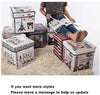 Folding Storage Ottoman Seat Stool Storage Boxes Home Chair Footstool Bench Lid