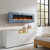 LED Fireplace Insert Wall Mounted Electric 50, 60, 72, Inch Inset Media Fire