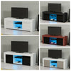 Modern TV Unit Cabinet Stand Sideboard Matt body & High Gloss Doors FREE LED