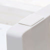 3 Tiers Plastic Kitchen Carts Trolley With Wheels Bathroom Storage Rack Cream