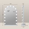 Hollywood Vanity Make Up Mirror with Lights 18-LED Tabletop Wall Metal 80x62cm