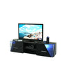 Modern TV Unit Cabinet Stand High Gloss Doors 160cm with LED Lights Drawers
