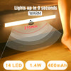 USB Rechargeable Strip Wireless PIR Motion Sensor LED Light Cabinet Closet Lamp