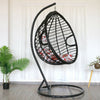 Hanging Swing Rattan Chair Patio Garden Egg Chair With Cushion Indoor Outdoor