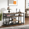 Tribesigns TV Cabinet Media Console Sofa Table w/ Open Stoareg Shelves