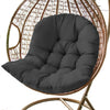 Swing Hanging Egg Rattan Chair Seat Tufted Round Mats Garden Patio Cushion Cover
