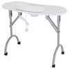 Portable Foldable Mobile Manicure Table with Dust Collector/Hand Rest/Carry Bag