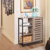 Industrial Storage Cabinet Hallway Shelf Rustic 1 Door Large Capacity