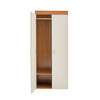 170cm Wooden 2 Door Double Wardrobe w/ Hanging Rail Storage Bedroom Furniture