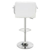 2pcs Bar Stools Leather Chairs Kitchen Breakfast Chairs Swivel Gas Lift 60-80cm