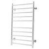 100W Bathroom Wall Electric Ladder Heated 10 Bars Towel Rail Warmer Radiator