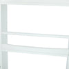 Display Rack 4 Tier Floor Standing in White for Cards Magazines Prints Bookshelf