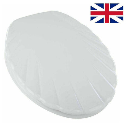 Oval Toilet Seat Heavy Duty Close -Quick Release Top Fitting Hinges UK