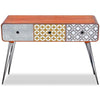 Console Table with 3 Drawers Brown