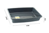 2 PACK Cat Litter Tray 37cm X 27cm X 7cm Quality Box Pan Toilet Loo Kitten