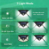 4X 100LED Solar Power PIR Motion Sensor Wall Light Outdoor Garden Security Lamps