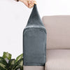 2x Stretch Velvet Armchair Covers Chair Arm Protector Cover Sofa Couch Armrest