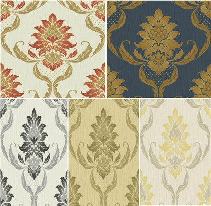 LUXURY HOLDEN DECOR ITALIAN OPUS VIVIANI DAMASK VINYL HEAVYWEIGHT WALLPAPER ROLL