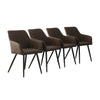 2 Pcs Dining Chairs Armchair PU / Velvet Kitchen Dining Room Restaurant Office
