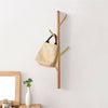 Set of 2 Wooden Wall Mounted Coat Rack Hat Stand Clothes Hanger Hooks Heavy Duty