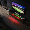 Black 180cm High Gloss TV Stand Cabinet Unit with RGB LED Living Room Furniture